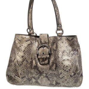 Mint Condition Y2K COACH F19679 Soho Pythoin Embossed Leather Shoulder/ Tote Bag